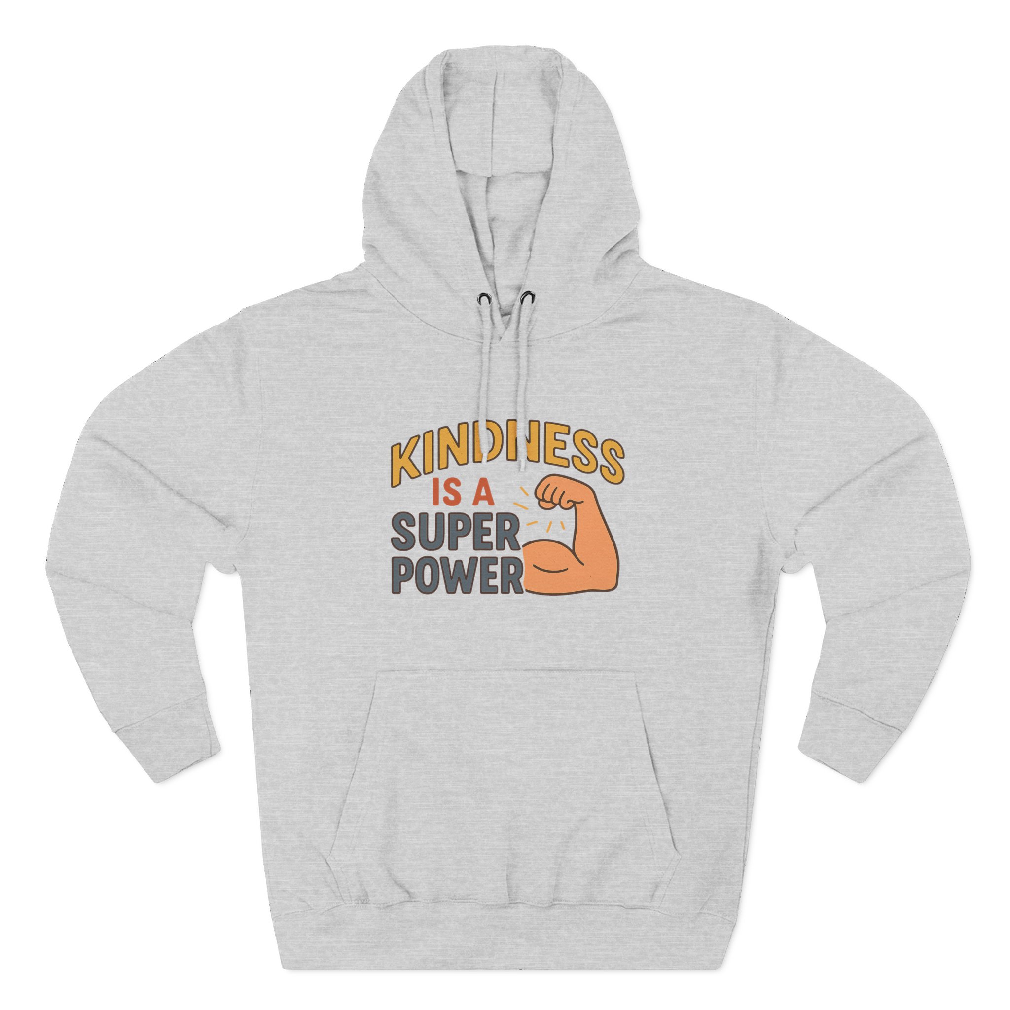 Kindness is a Super Power Hoodie | Cozy Fleece Sweatshirt, Perfect Gift for Friends, Inspirational Apparel for All - Image 5