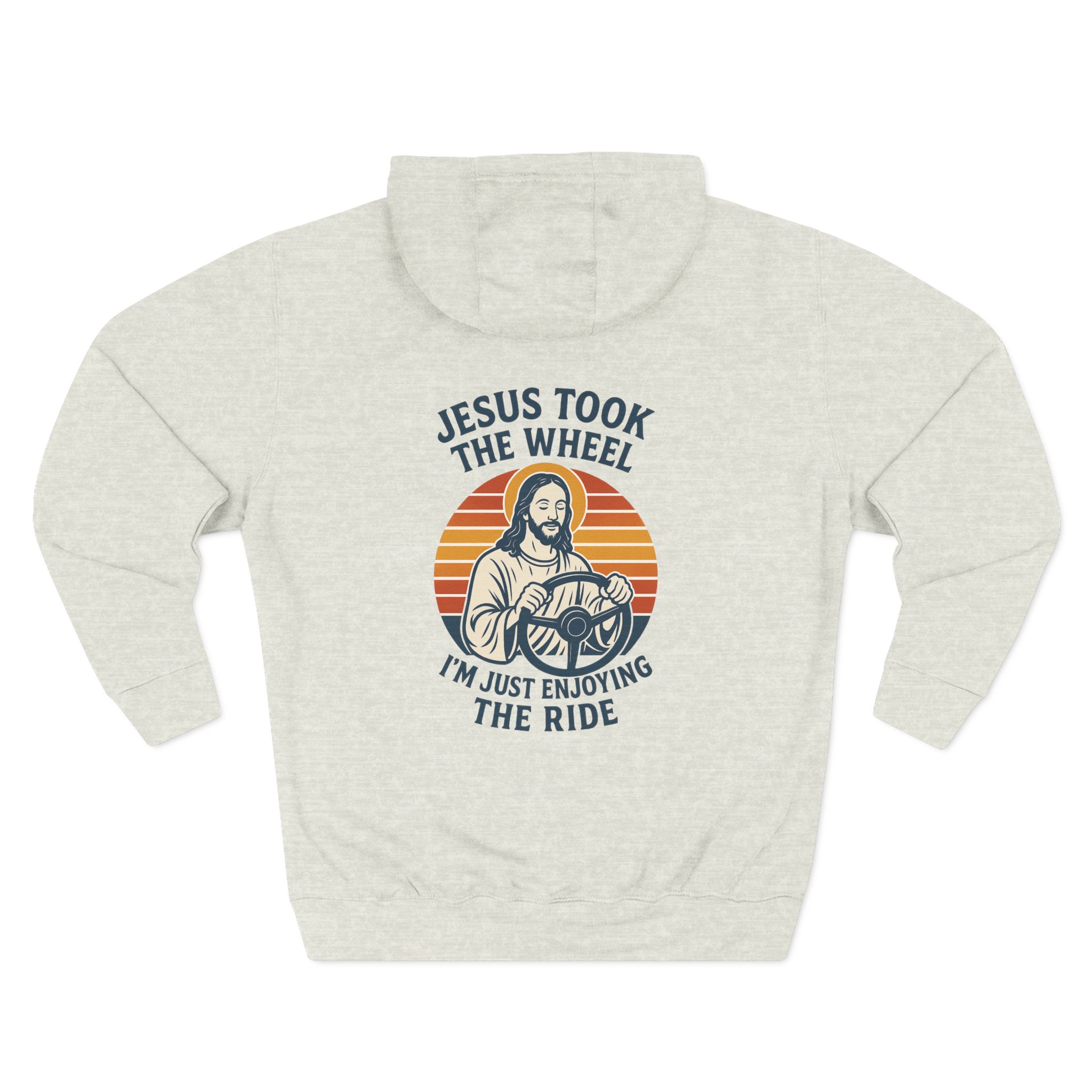 Jesus Took the Wheel Hoodie, Inspirational Faith Wear, Christian Gift, Cozy Fleece Hoodie, Perfect for Church & Holidays - Image 12