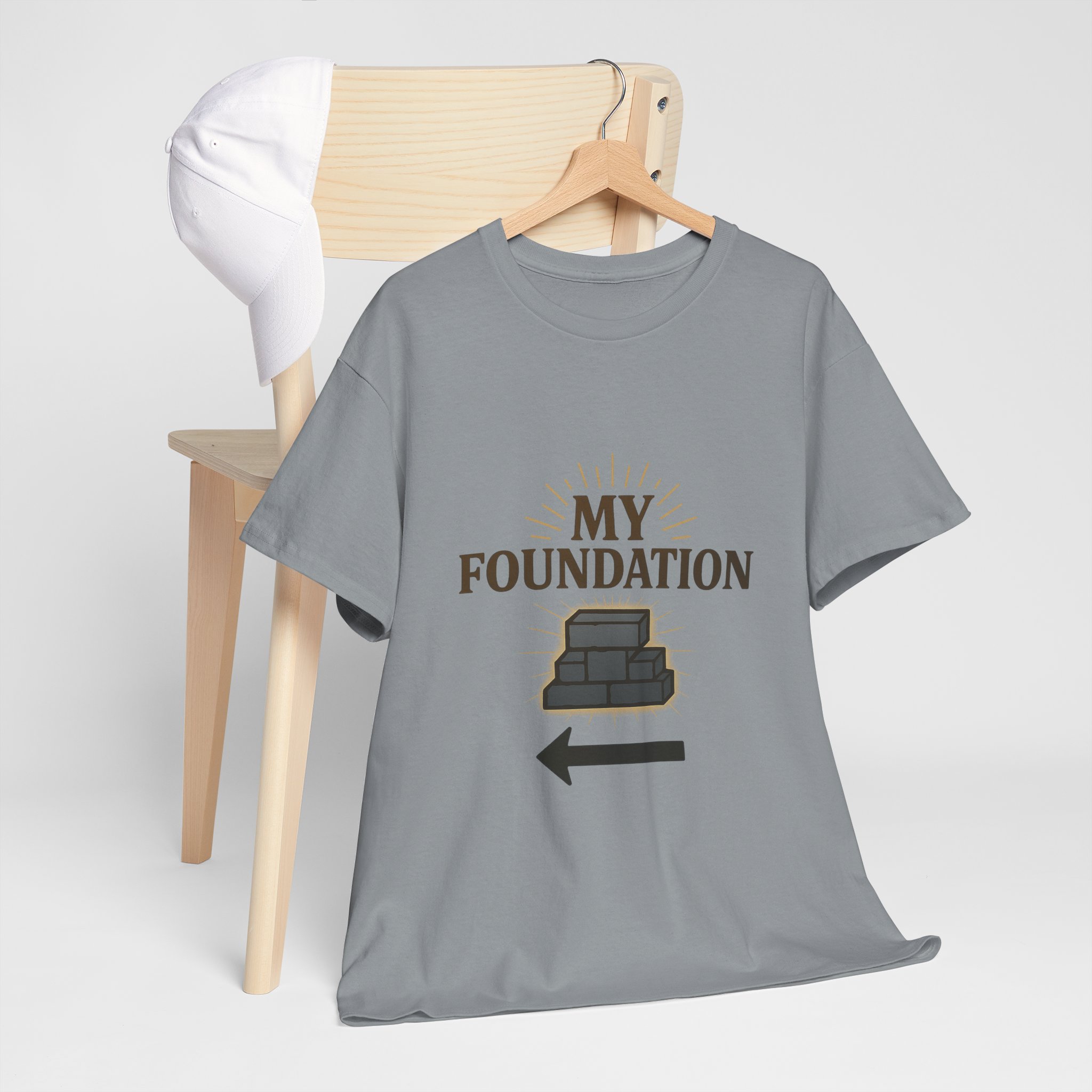 My Foundation Arrow T-Shirt — Graphic Tee with Stack Illustration - Image 36
