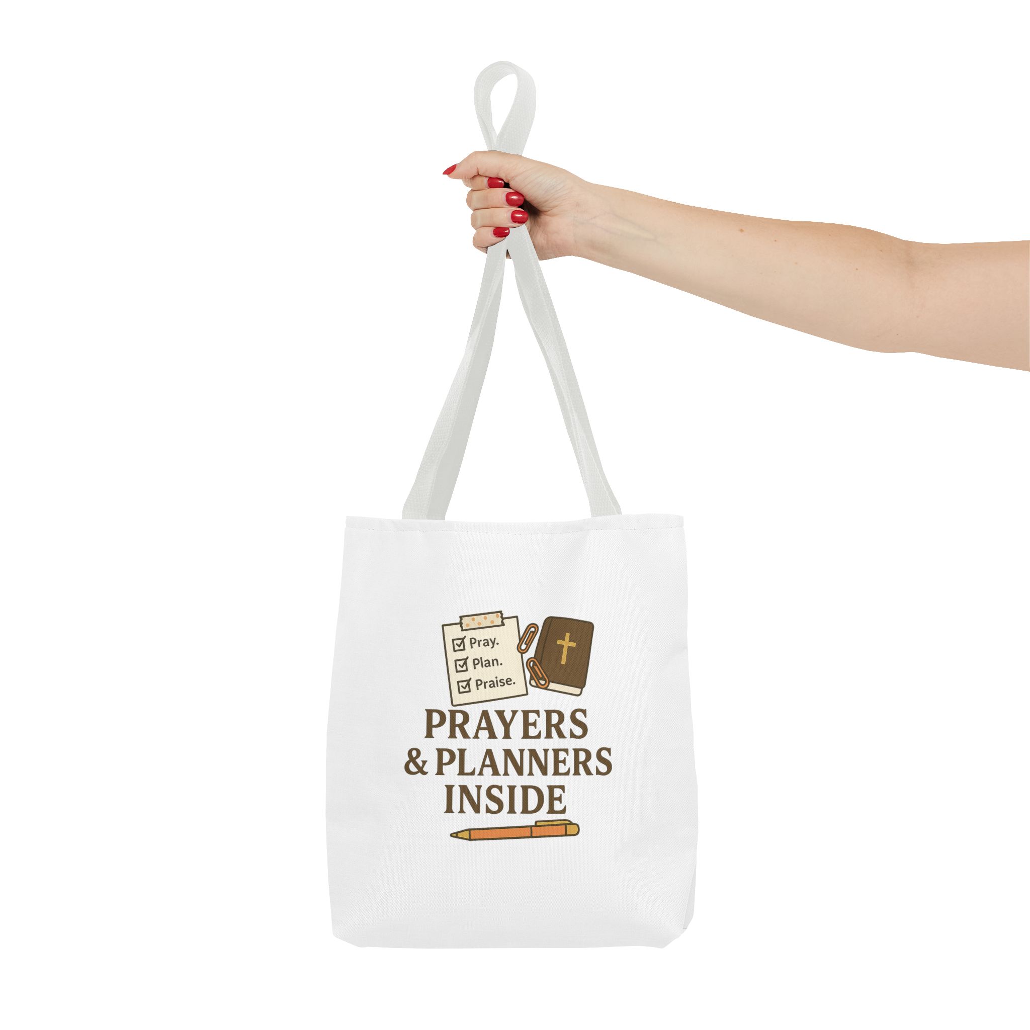 Faithful Tote Bag: "Prayers & Planners Inside" - Perfect for Gatherings, Church, Study Groups, Gifts, Everyday Use - Image 5