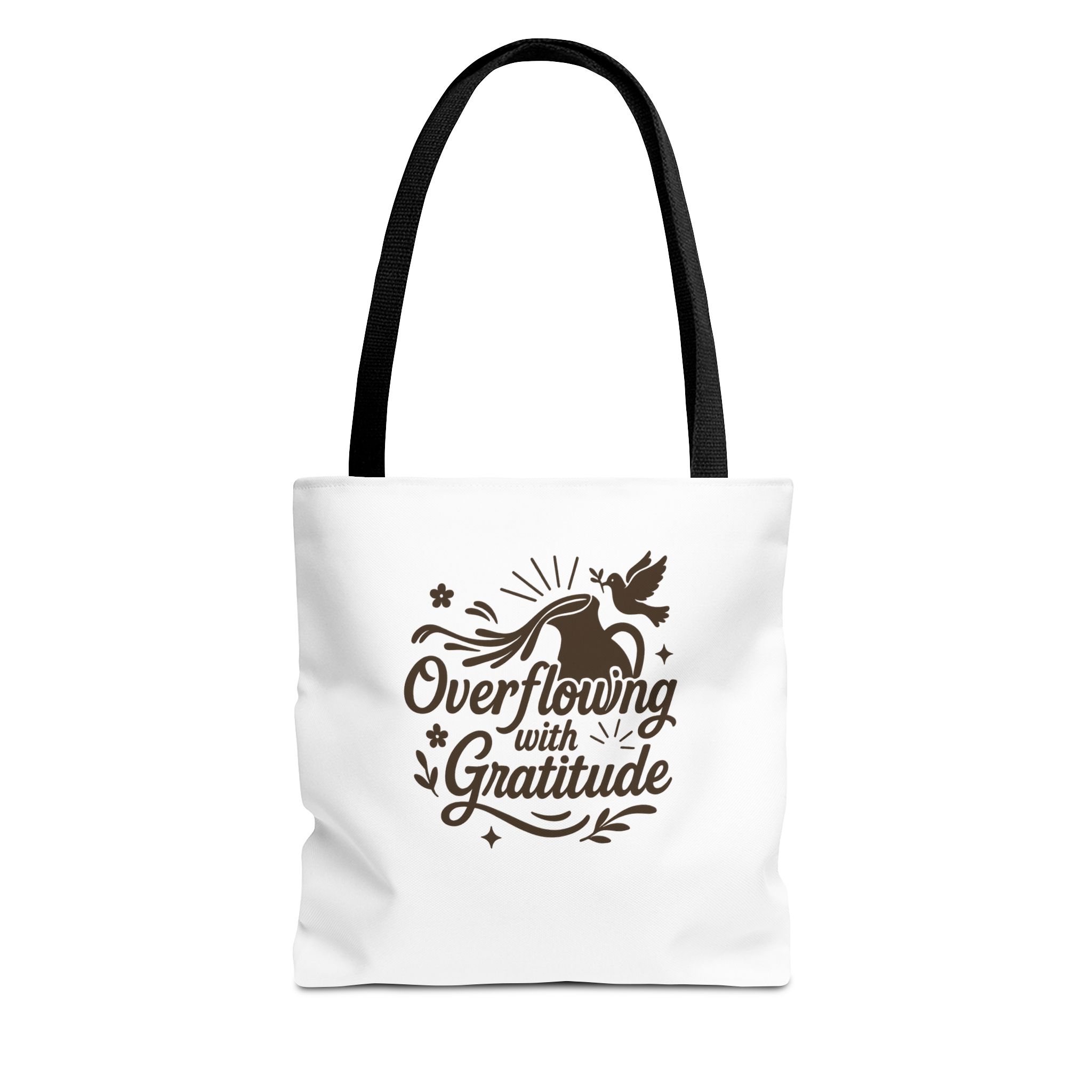 Gratitude Tote Bag, Eco-Friendly Shopper, Beach Bag, Gift for Her, Holiday Accessory, Positive Vibes, Everyday Use - Image 2