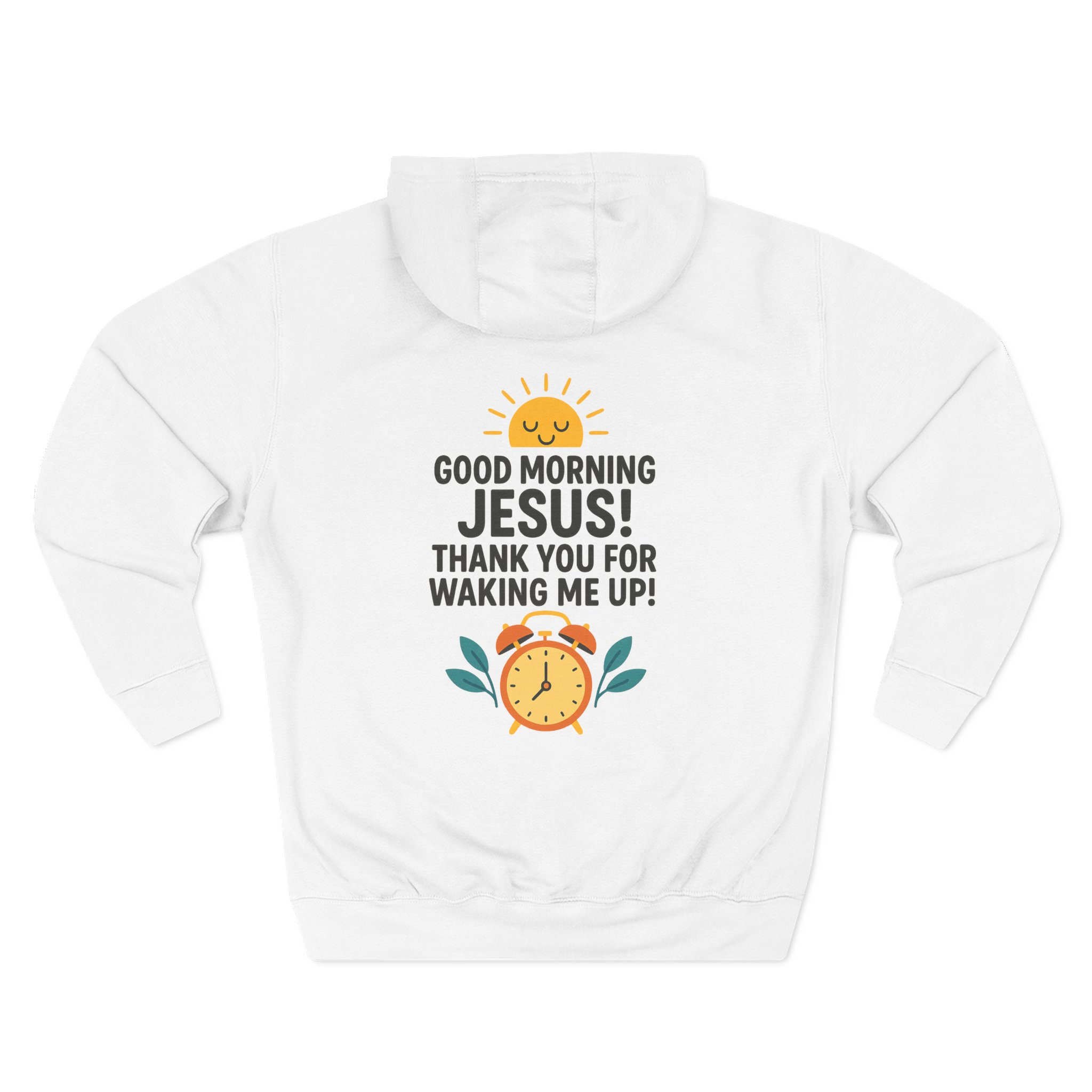 Morning Inspiration Fleece Hoodie, Faith Hoodie, Christian Apparel, Inspirational Wear, Cozy Sweatshirt, Gift for Believers - Image 5