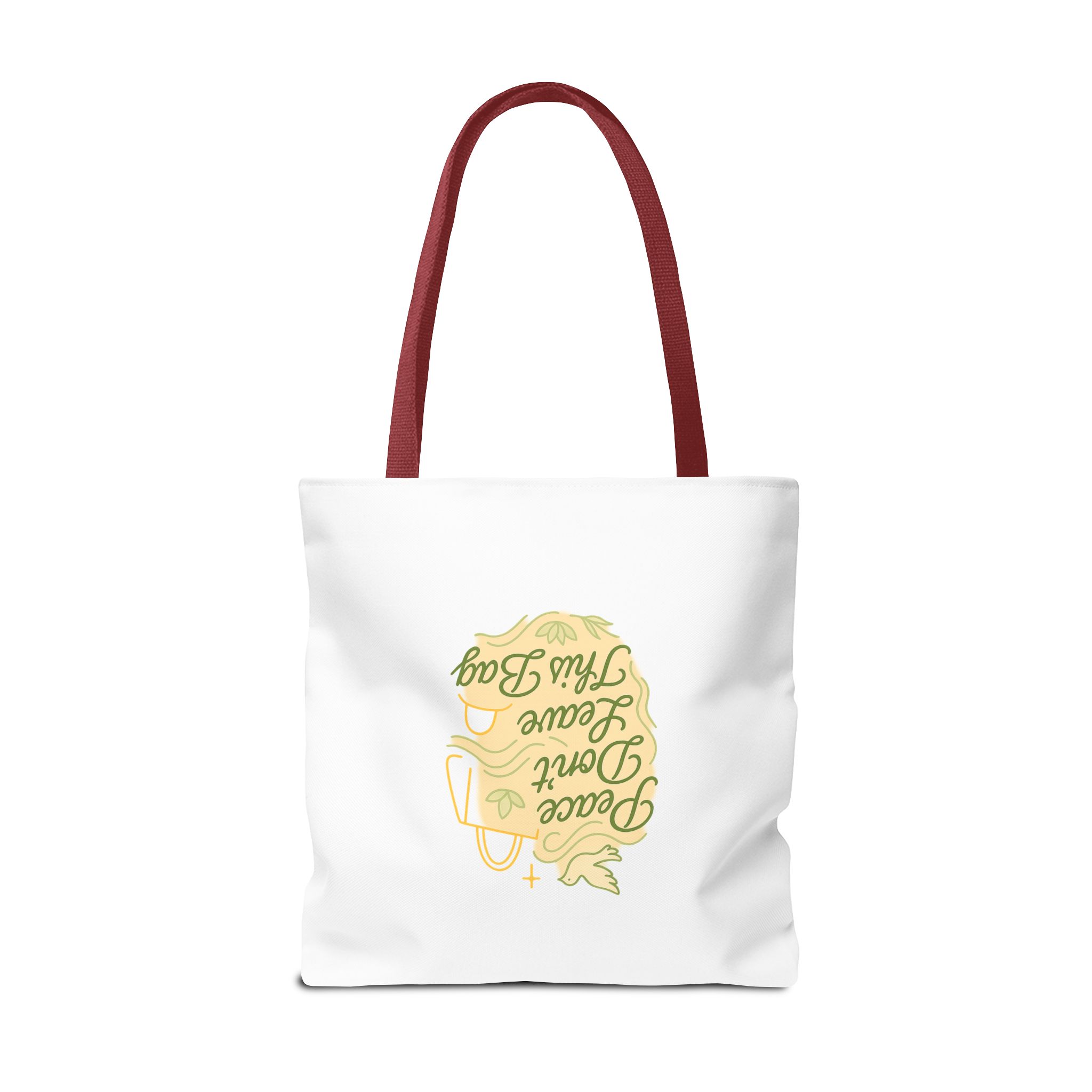 Peaceful Tote Bag, Eco-Friendly Shopper Bag, Inspirational Gift, Peace Symbol Bag, Casual Everyday Tote - Image 13