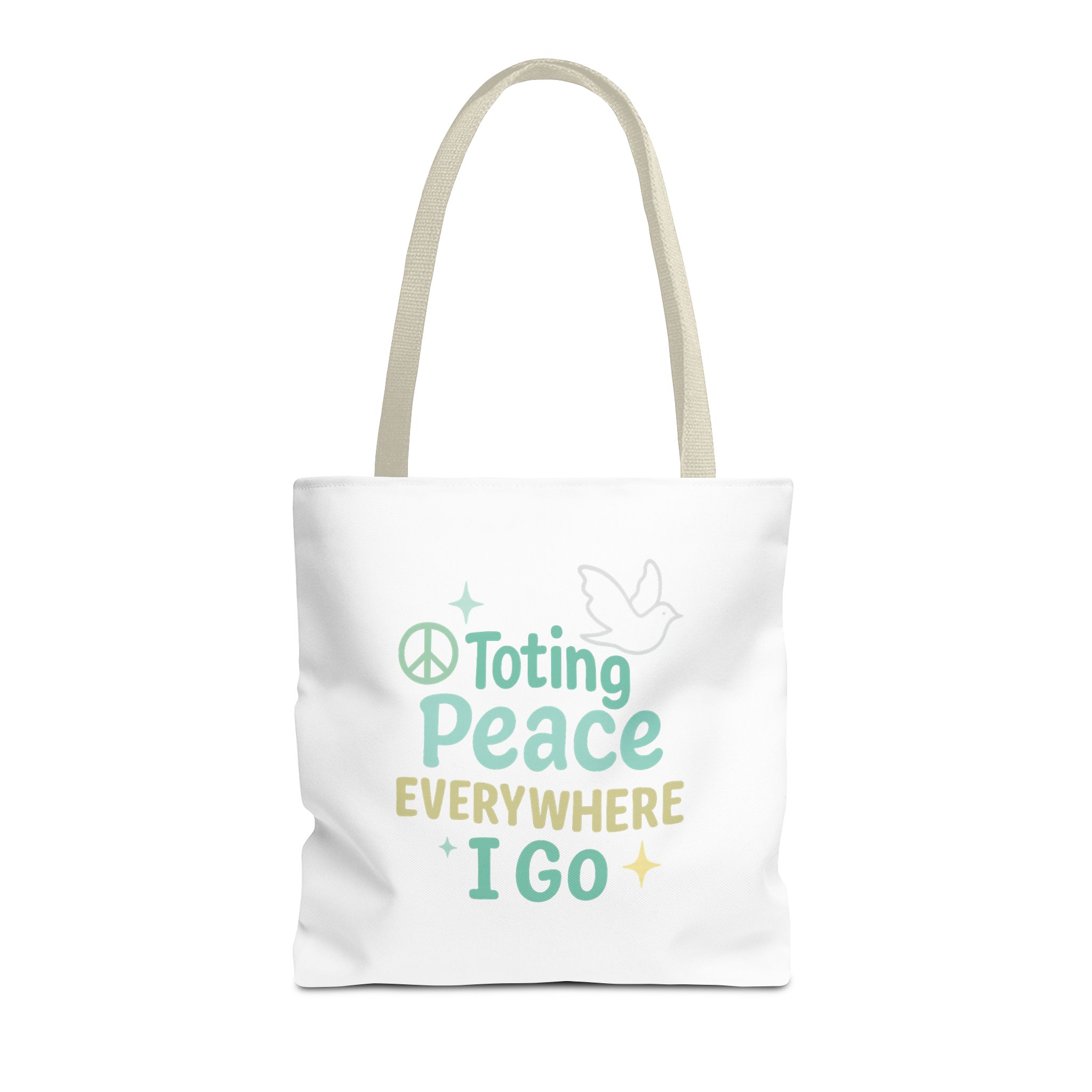 Peaceful Tote Bag | Eco-Friendly Reusable Bag, Perfect for Gifting, Daily Use, Travel, Festivals, and Beach Days - Image 14
