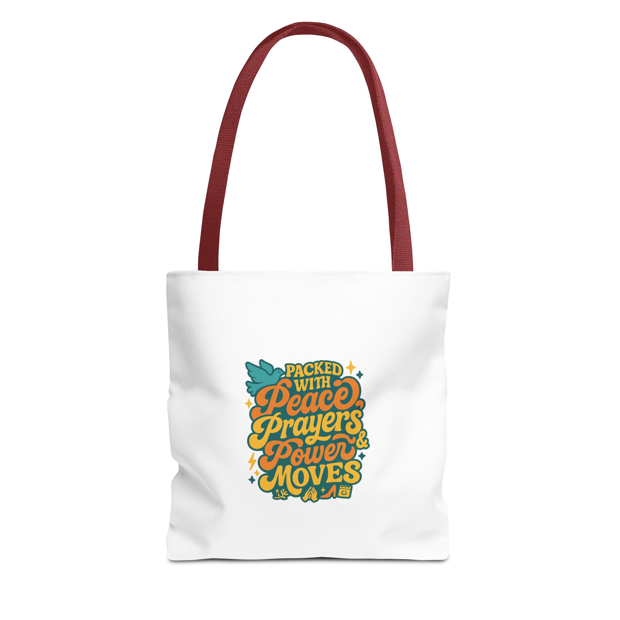 Empowerment Tote Bag - Packed with Peace, Prayers, Power Moves | Inspirational Tote, Motivational Gifts, Women's Handbag, Eco-Friendly Bag - Image 5