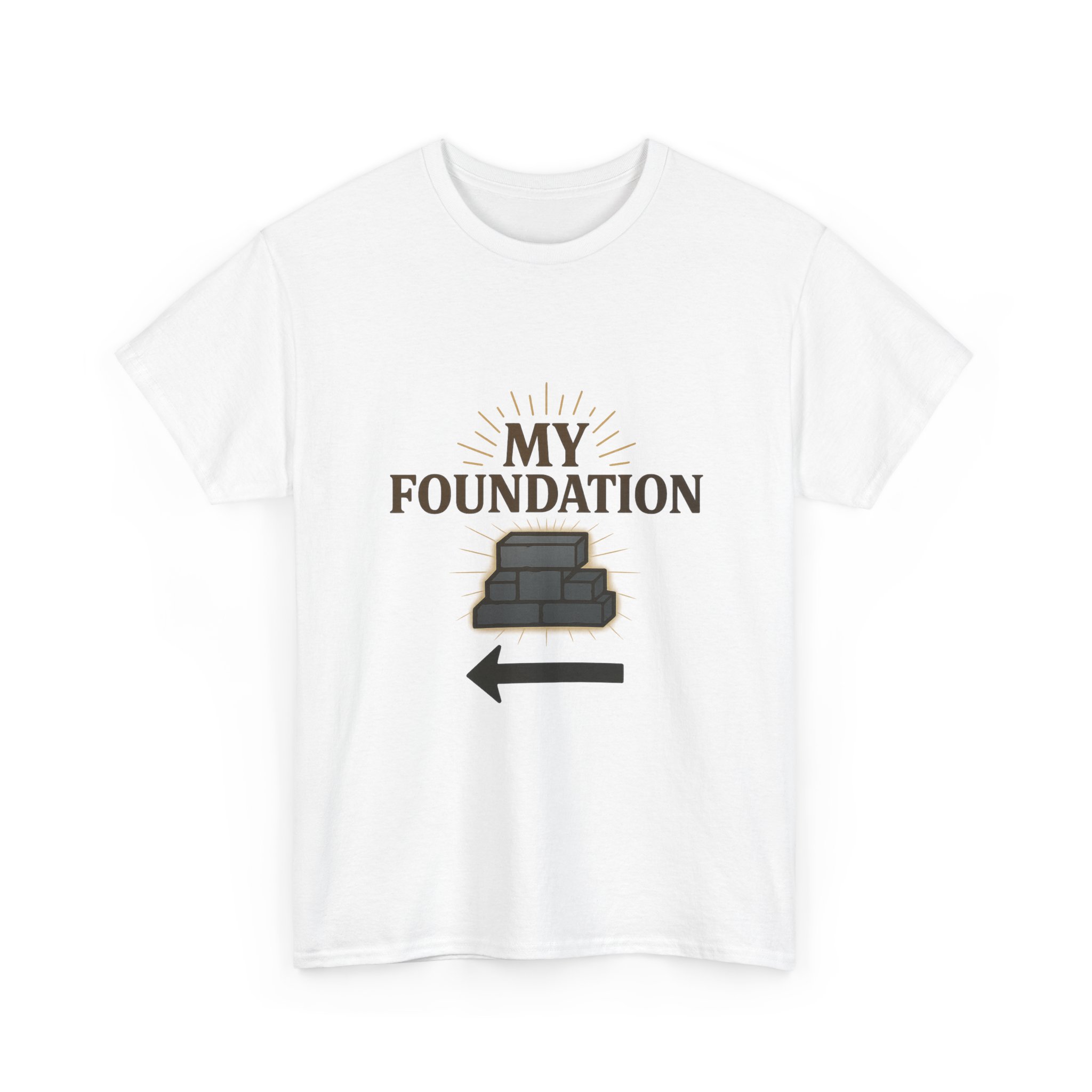 My Foundation Arrow T-Shirt — Graphic Tee with Stack Illustration - Image 3