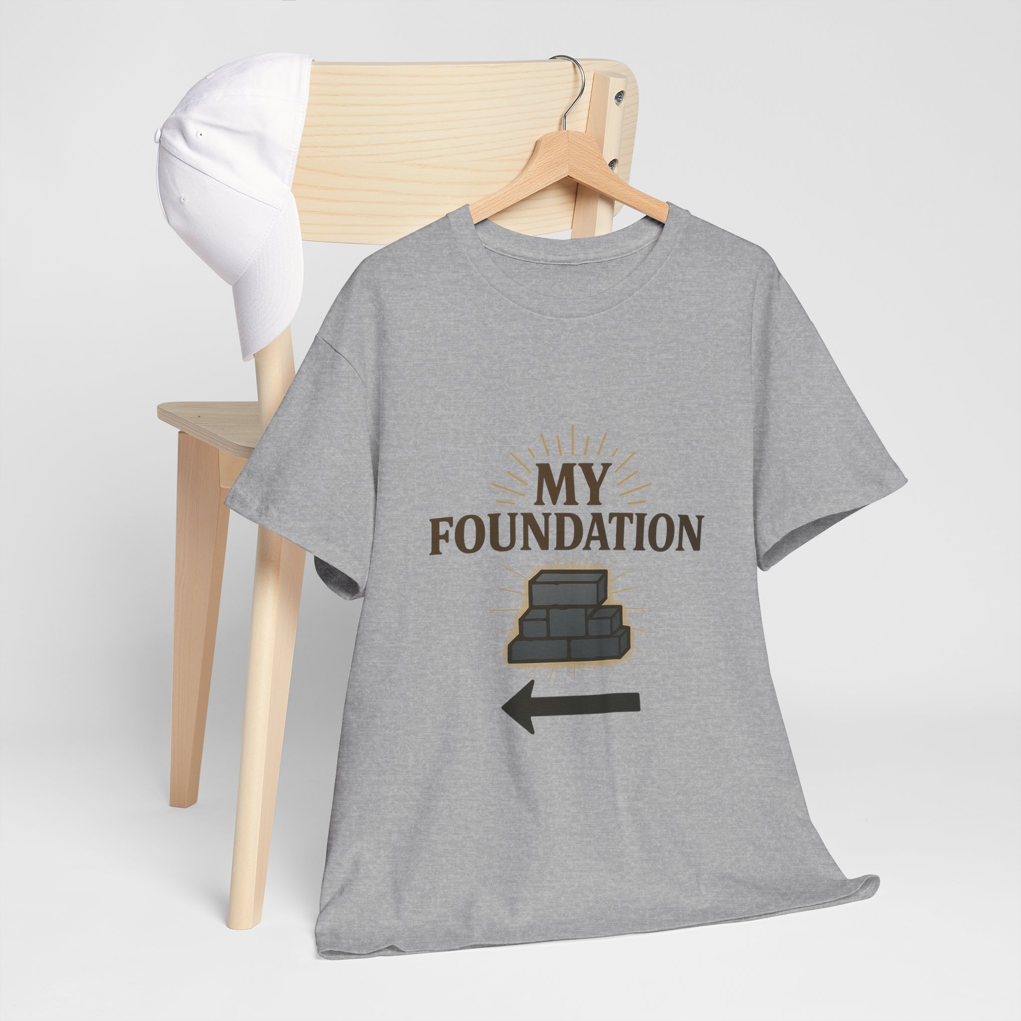 My Foundation Arrow T-Shirt — Graphic Tee with Stack Illustration - Image 24