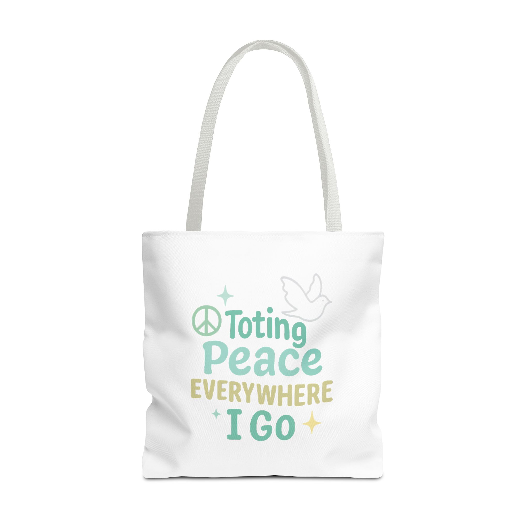 Peaceful Tote Bag | Eco-Friendly Reusable Bag, Perfect for Gifting, Daily Use, Travel, Festivals, and Beach Days - Image 8