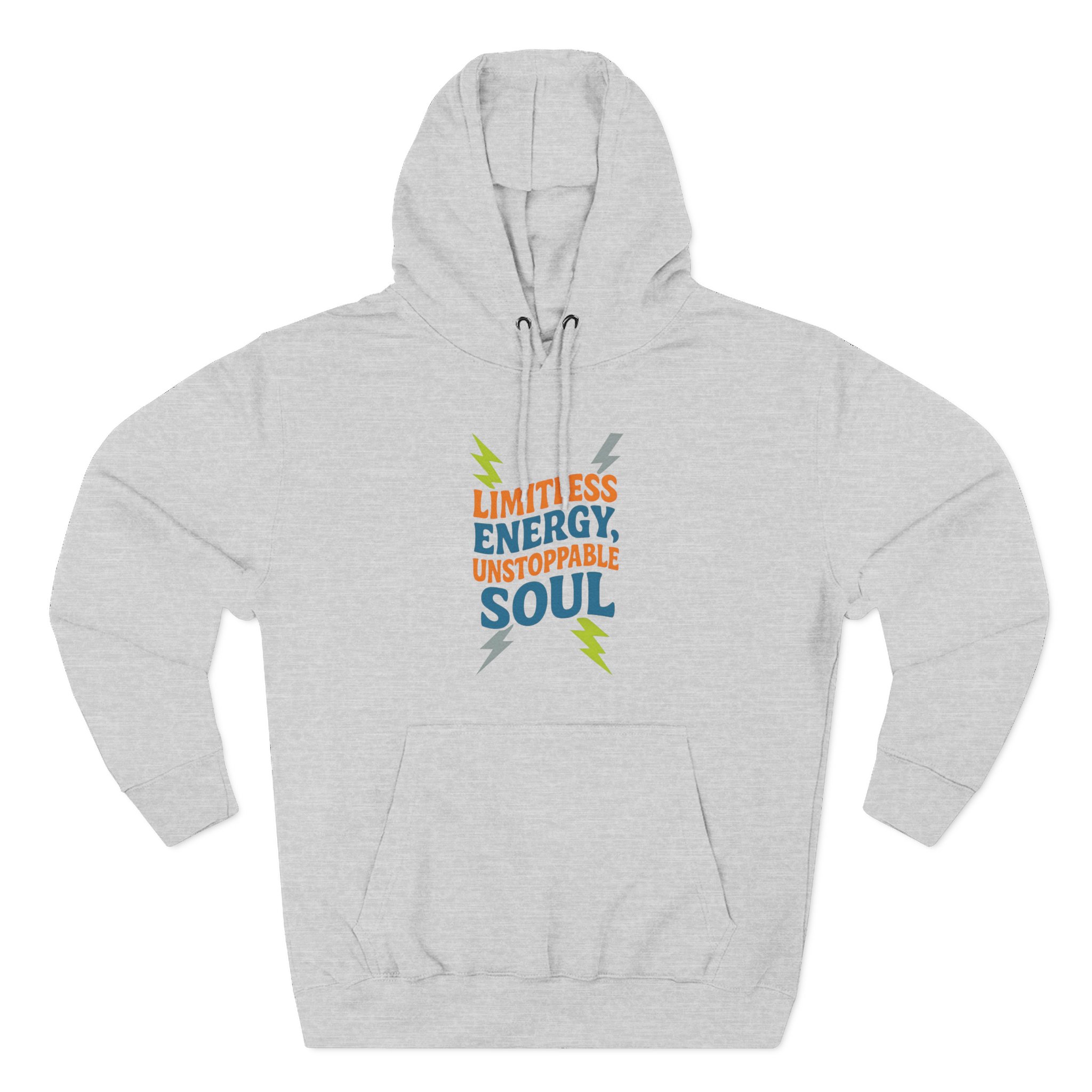 Limitless Energy Soul Hoodie, Inspirational Fleece Sweatshirt, Motivational Gift for Athletes, Cozy Winter Wear, Relaxed Fit Hoodie - Image 5