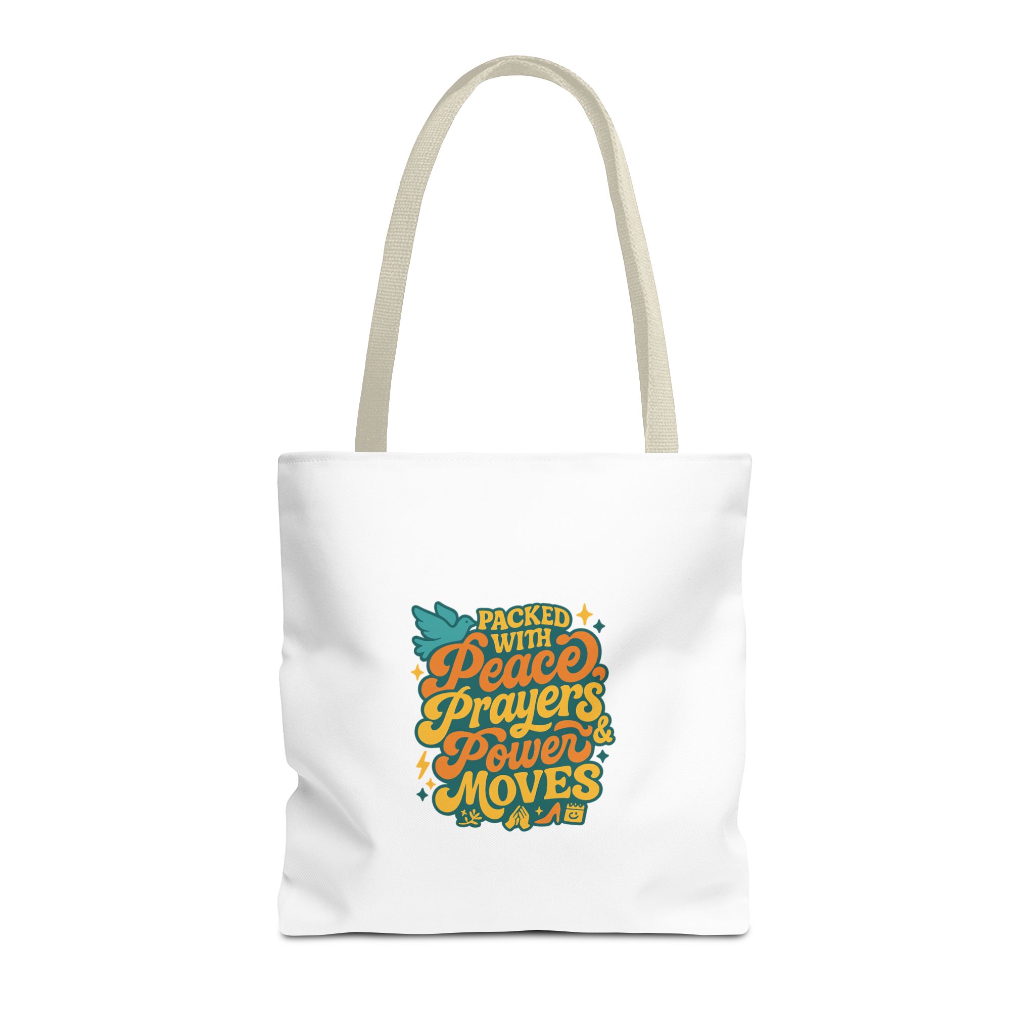 Empowerment Tote Bag - Packed with Peace, Prayers, Power Moves | Inspirational Tote, Motivational Gifts, Women's Handbag, Eco-Friendly Bag - Image 27