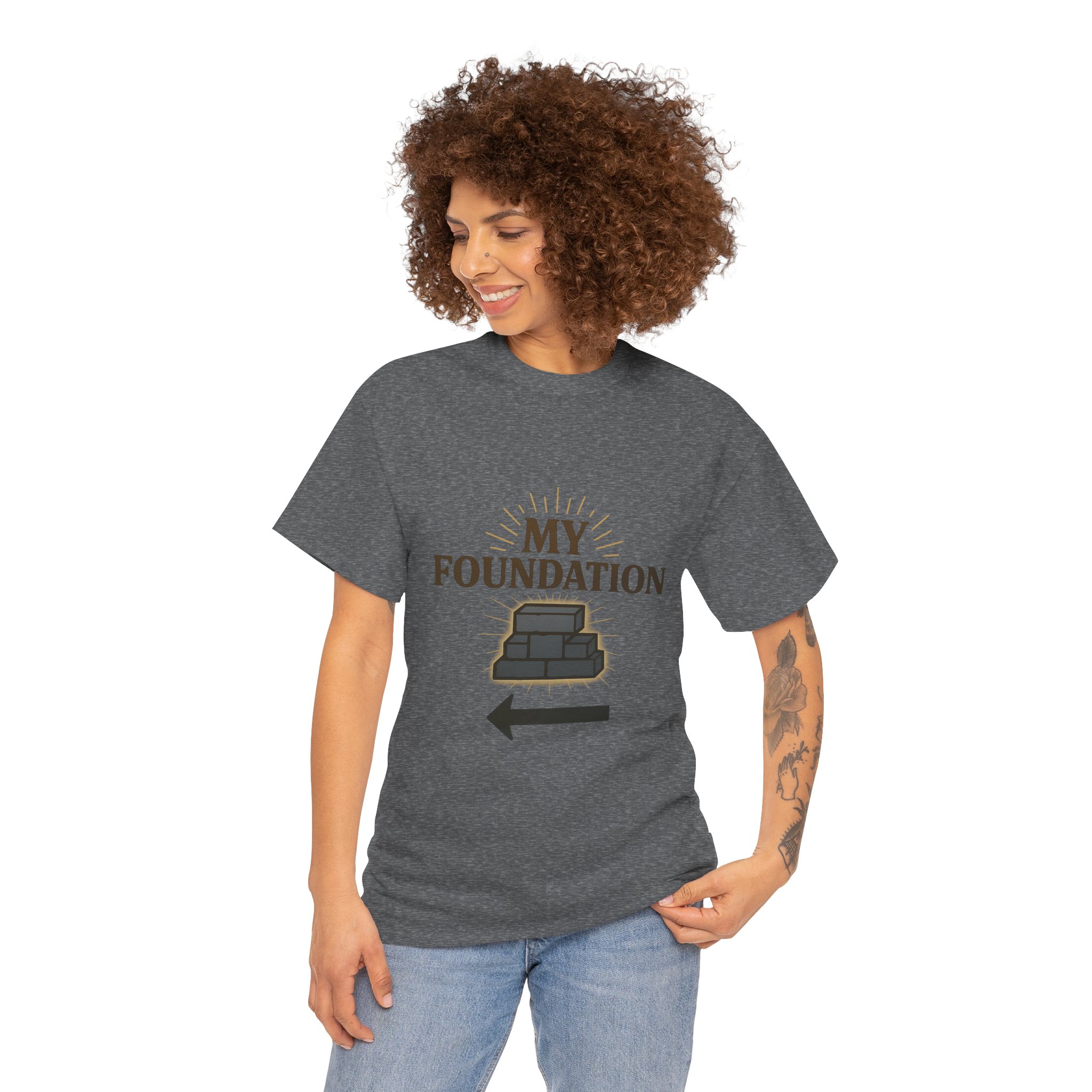 My Foundation Arrow T-Shirt — Graphic Tee with Stack Illustration - Image 39