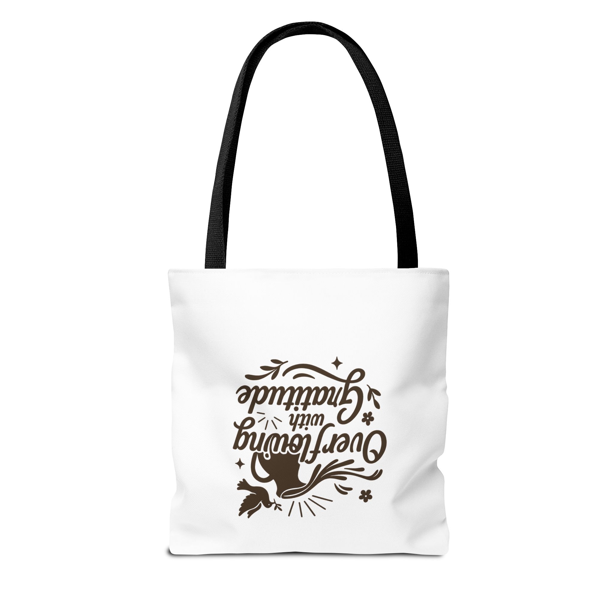 Gratitude Tote Bag, Eco-Friendly Shopper, Beach Bag, Gift for Her, Holiday Accessory, Positive Vibes, Everyday Use - Image 3