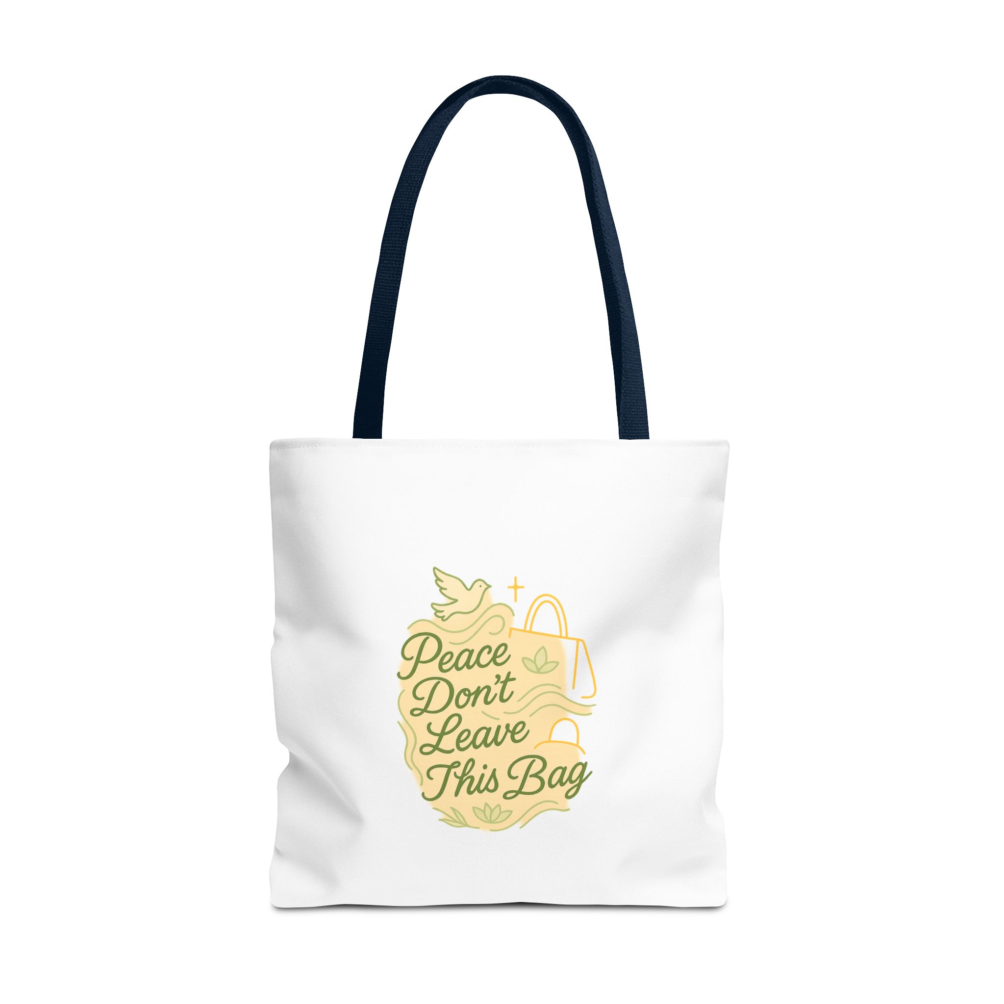 Peaceful Tote Bag, Eco-Friendly Shopper Bag, Inspirational Gift, Peace Symbol Bag, Casual Everyday Tote - Image 33