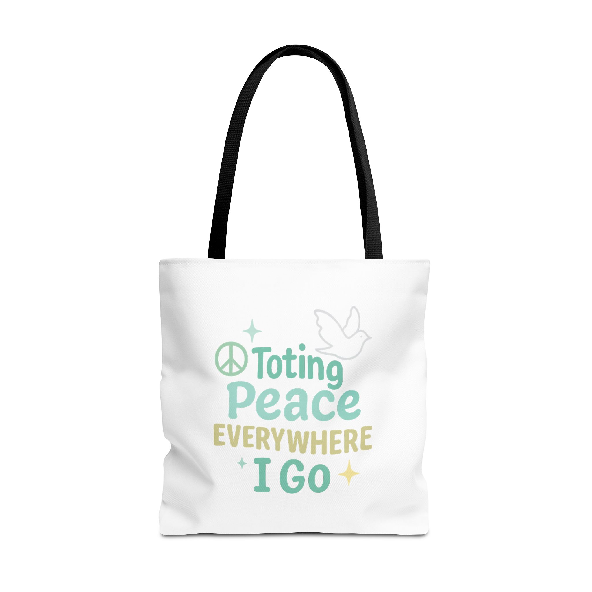 Peaceful Tote Bag | Eco-Friendly Reusable Bag, Perfect for Gifting, Daily Use, Travel, Festivals, and Beach Days - Image 6