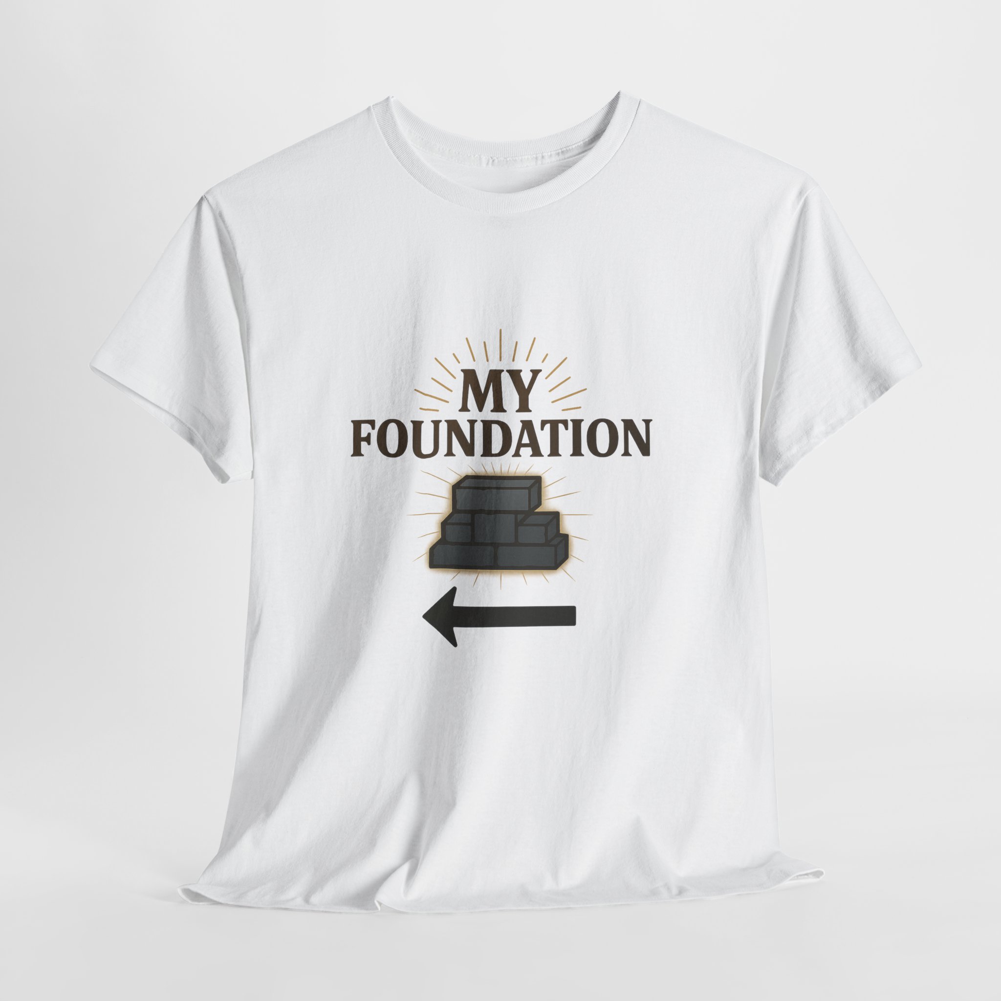 My Foundation Arrow T-Shirt — Graphic Tee with Stack Illustration - Image 4