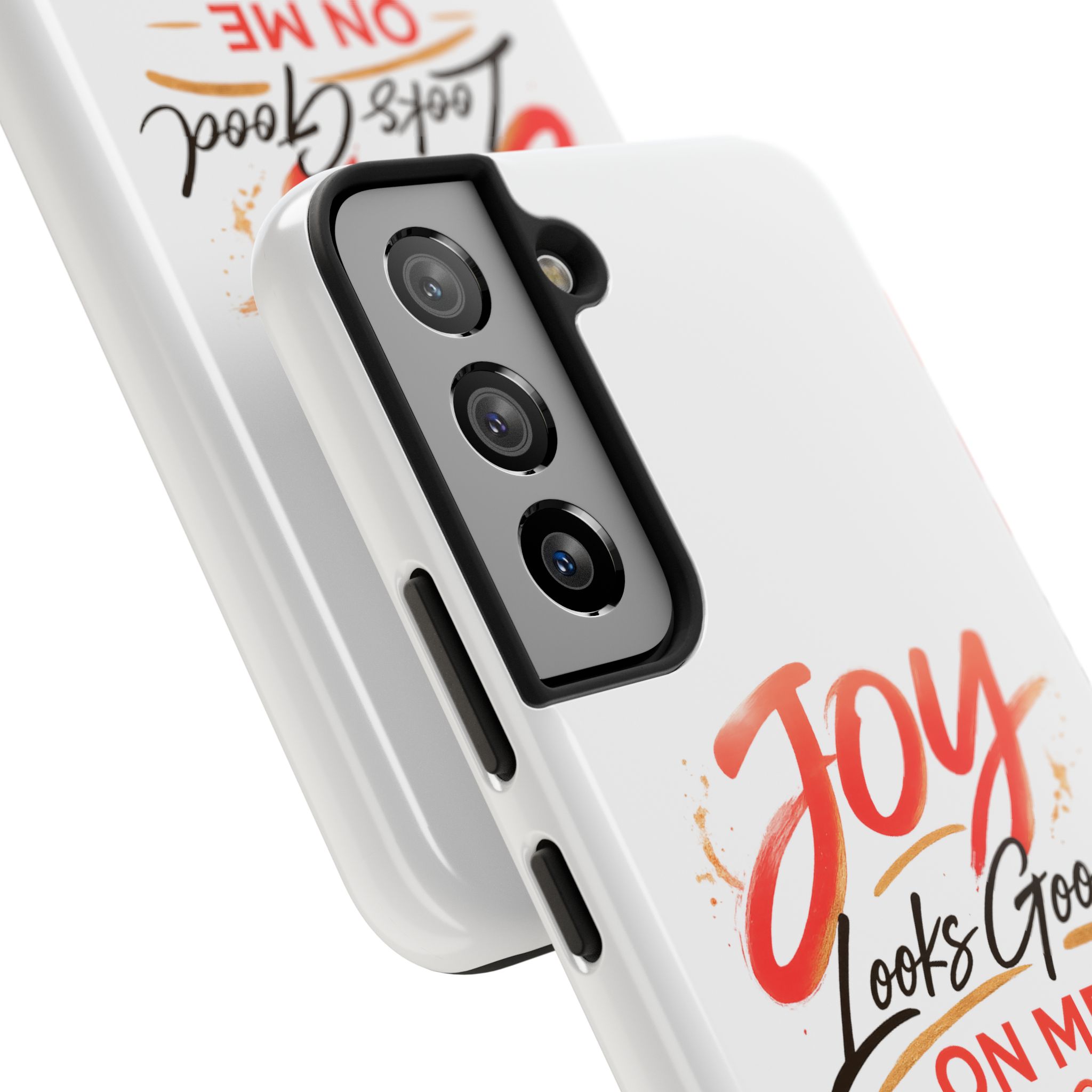 Tough Phone Case — "Joy Looks Good on Me" Inspirational Protective Phone Cover - Image 78