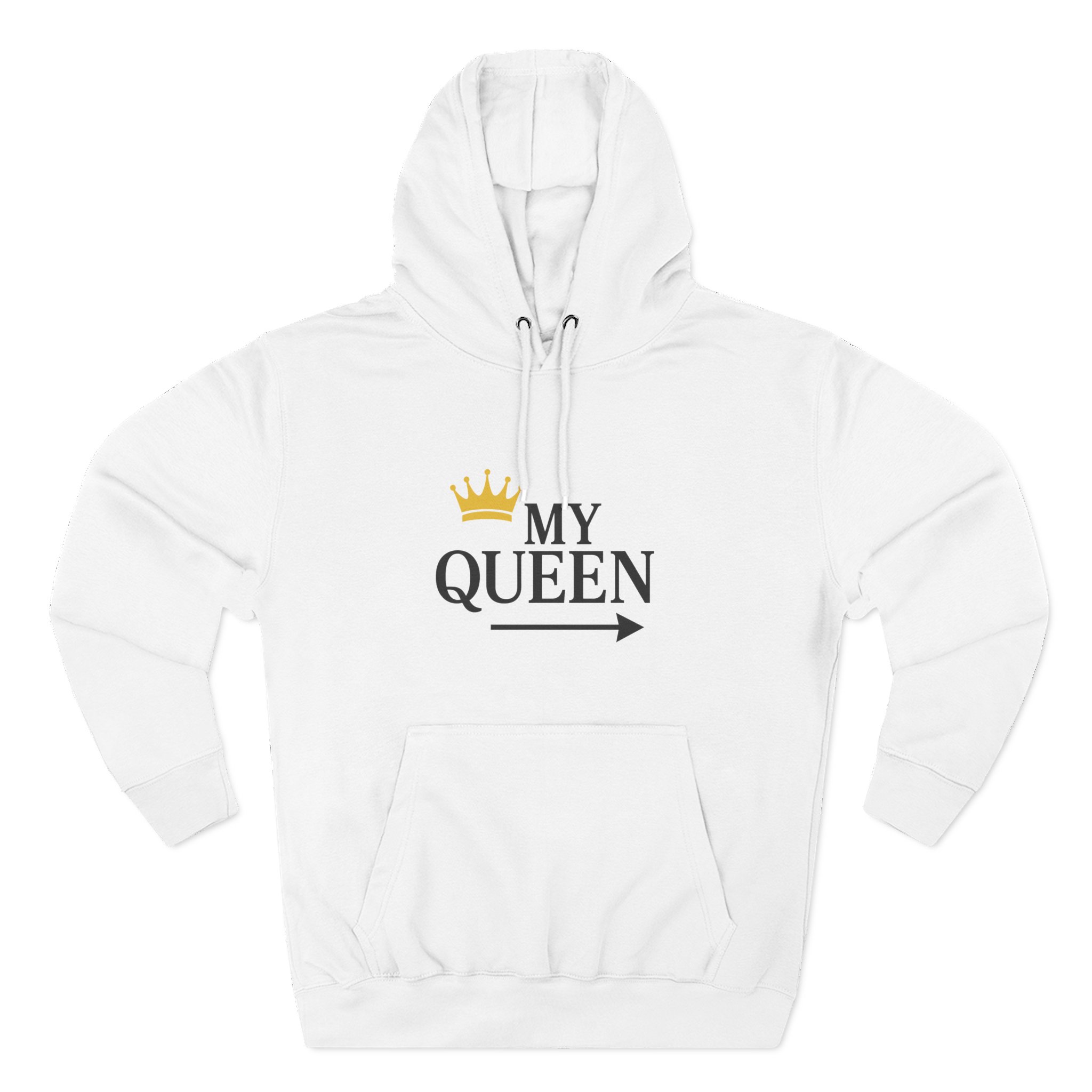 My Queen Three-Panel Hoodie | Cozy Gift for Her, Casual Wear, Birthday Surprise, Stylish and Trendy Sweatshirt - Image 3