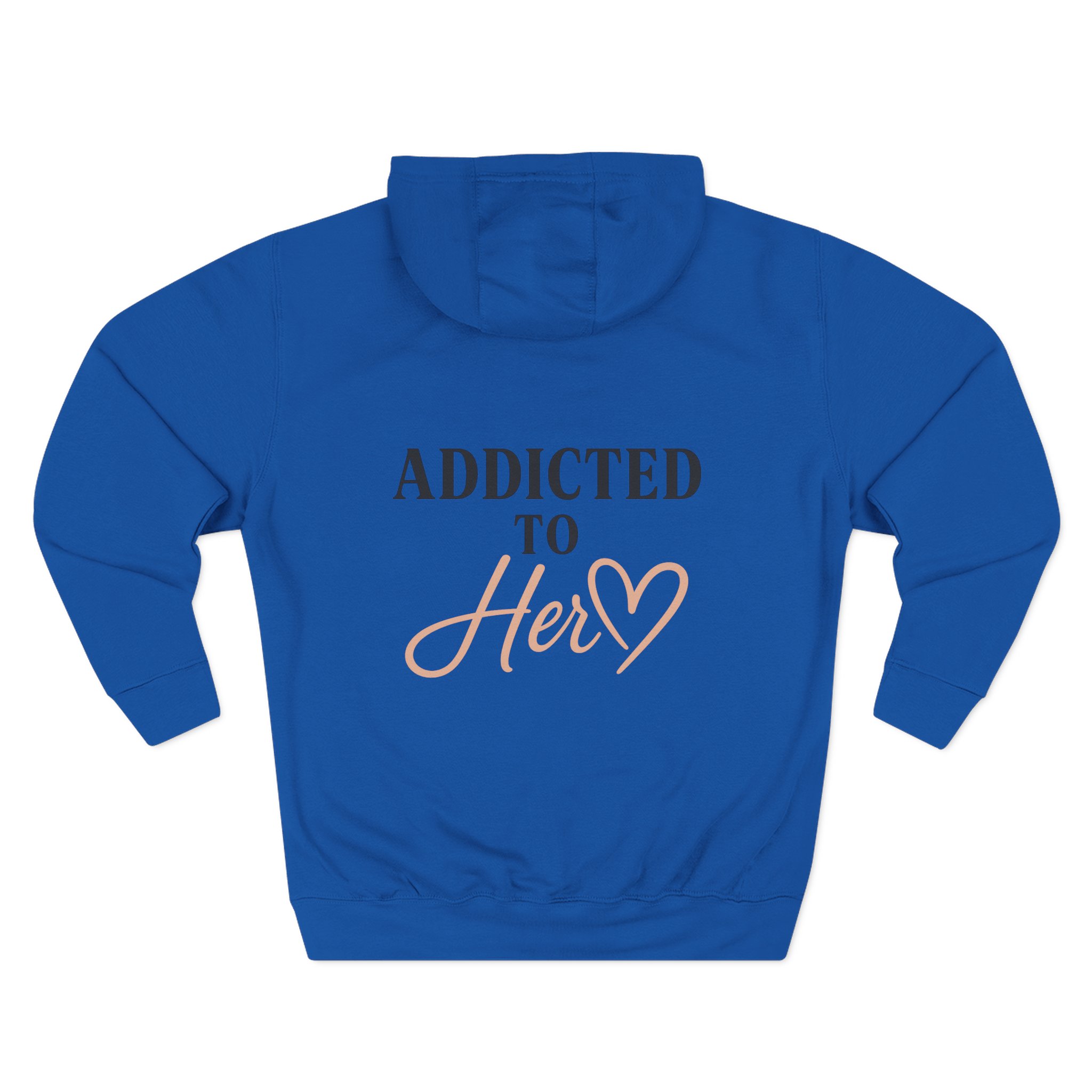 Addicted to Her Fleece Hoodie - Cozy Sweatshirt for Loved Ones, Gift for Girlfriends, Birthday Present, Relationship Apparel, Casual Wear - Image 13