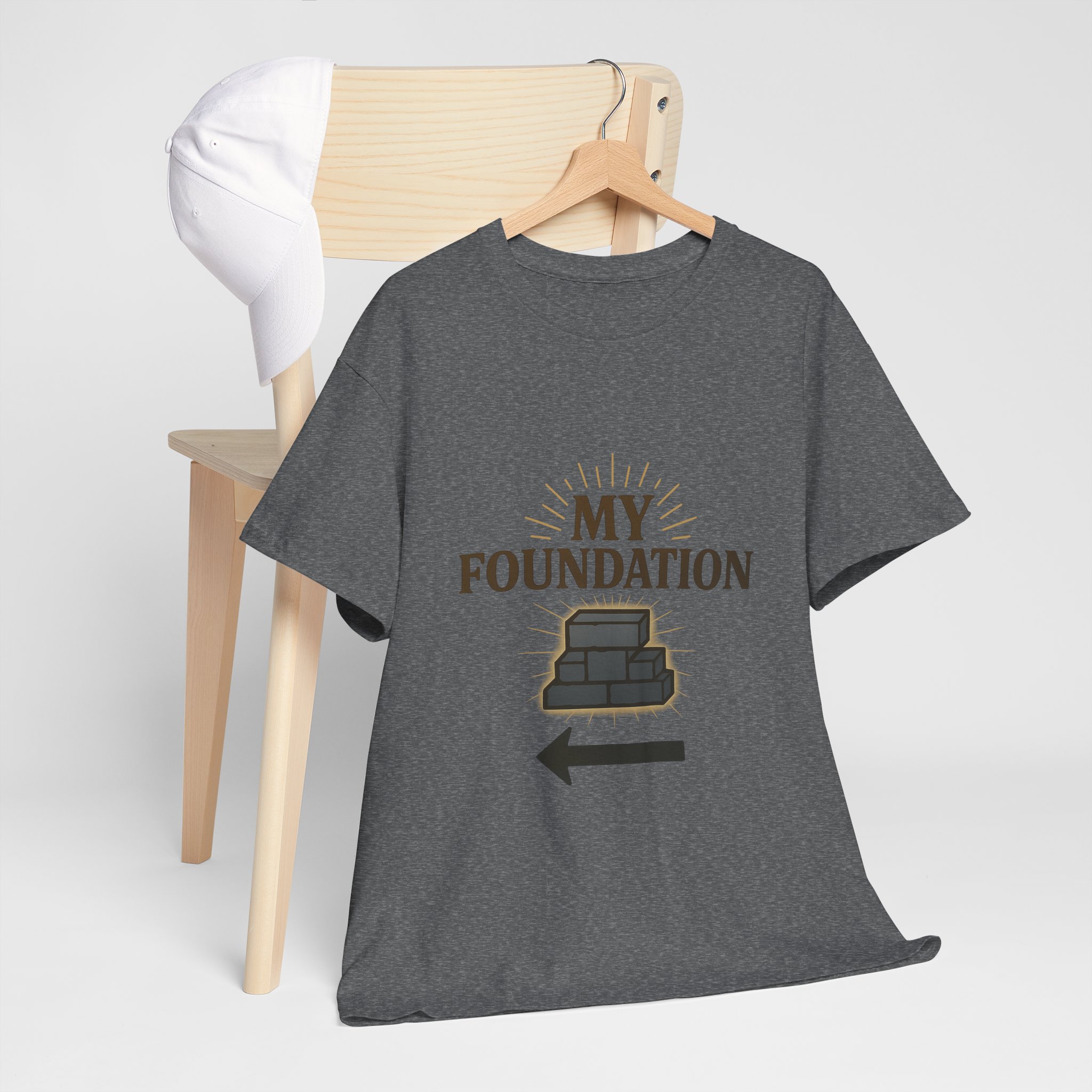 My Foundation Arrow T-Shirt — Graphic Tee with Stack Illustration - Image 40