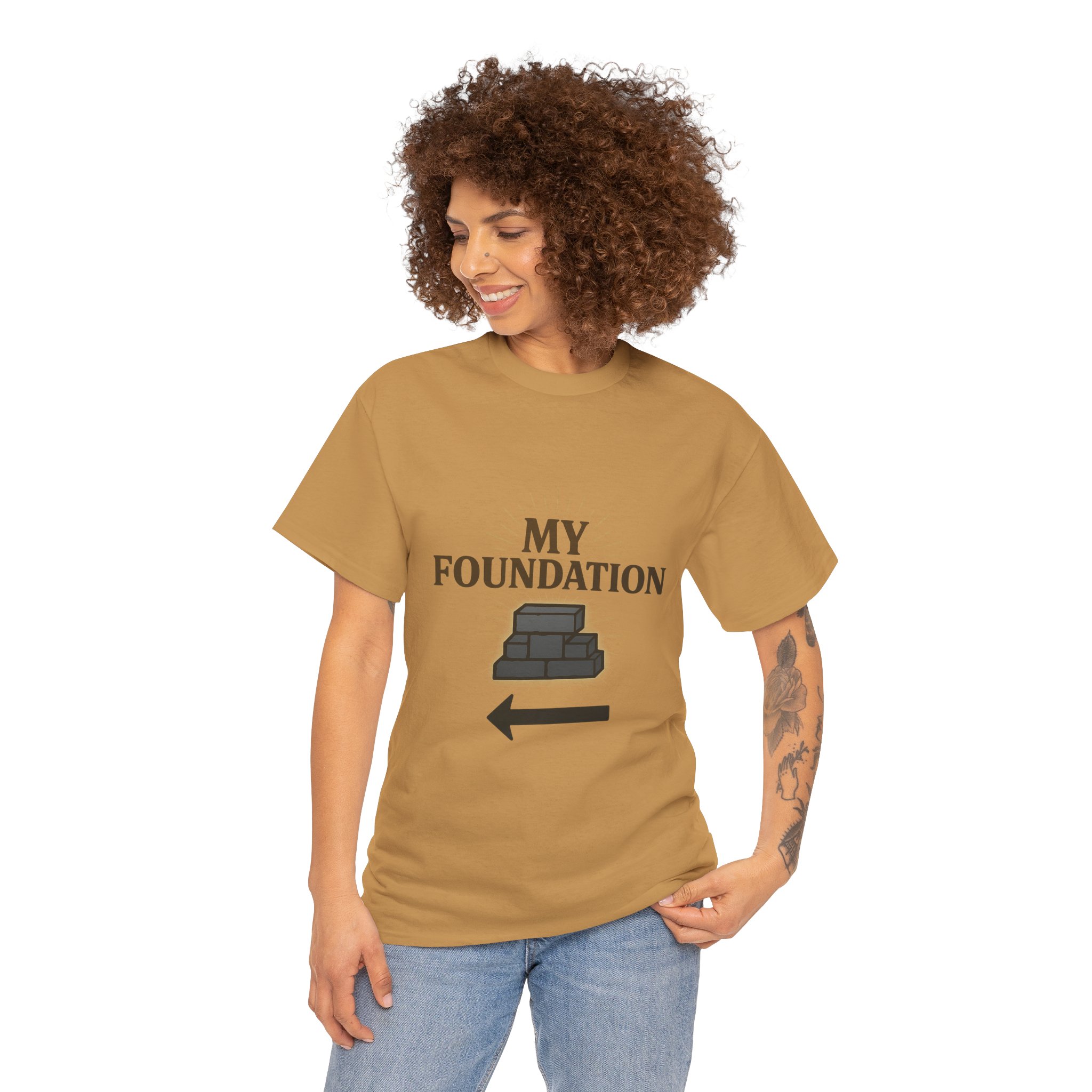 My Foundation Arrow T-Shirt — Graphic Tee with Stack Illustration - Image 27