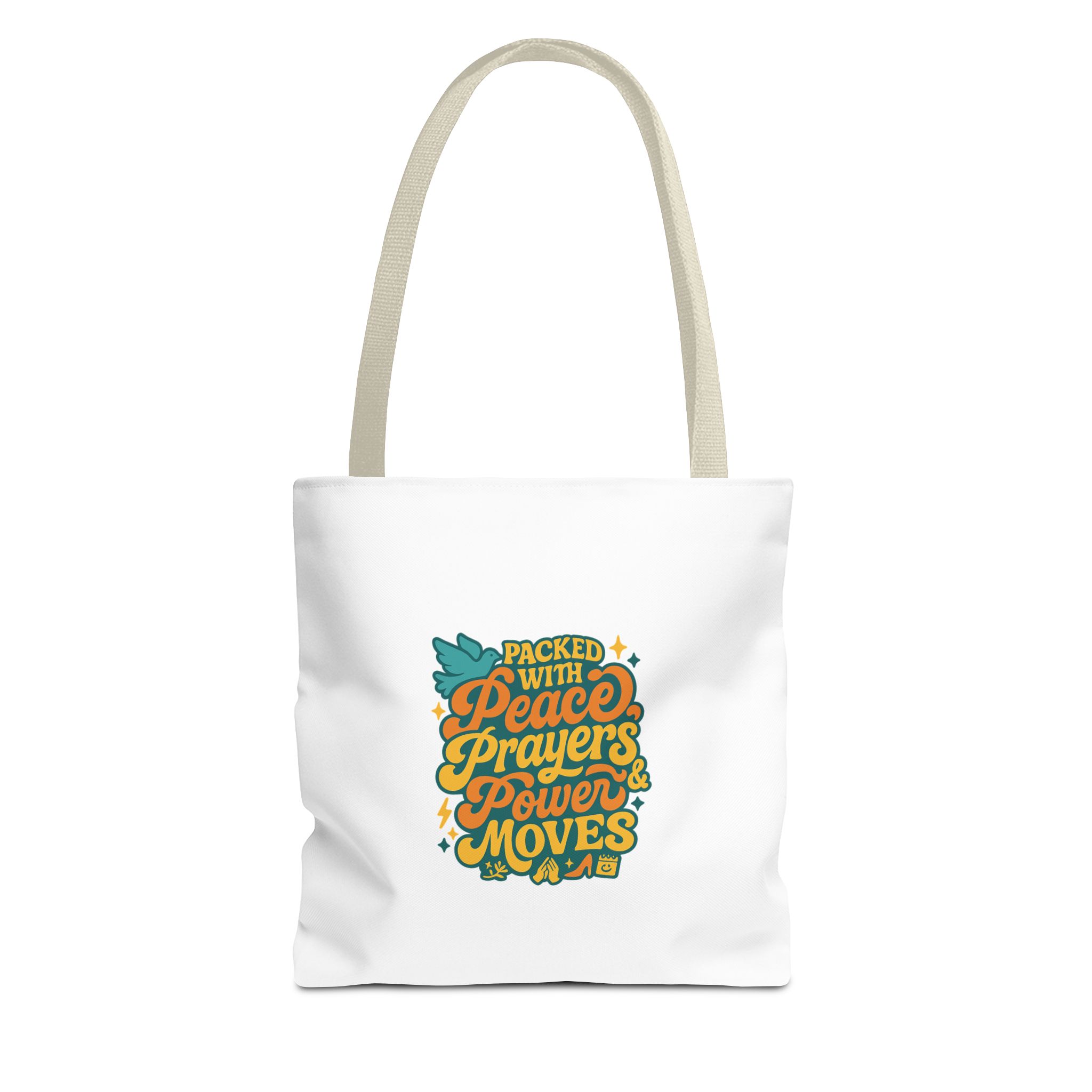 Empowerment Tote Bag - Packed with Peace, Prayers, Power Moves | Inspirational Tote, Motivational Gifts, Women's Handbag, Eco-Friendly Bag - Image 13
