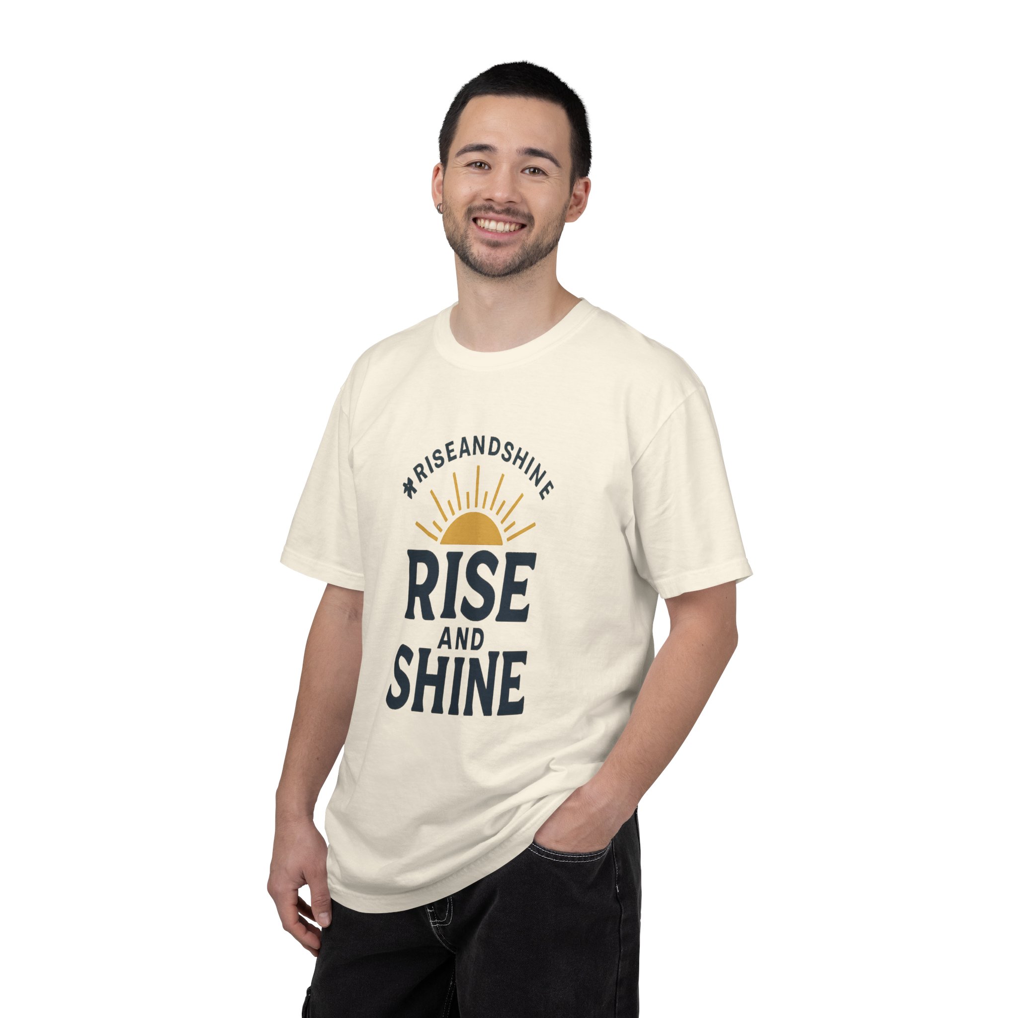 Rise and Shine T-Shirt - Comfortable Garment-Dyed Tee for Daily Inspiration