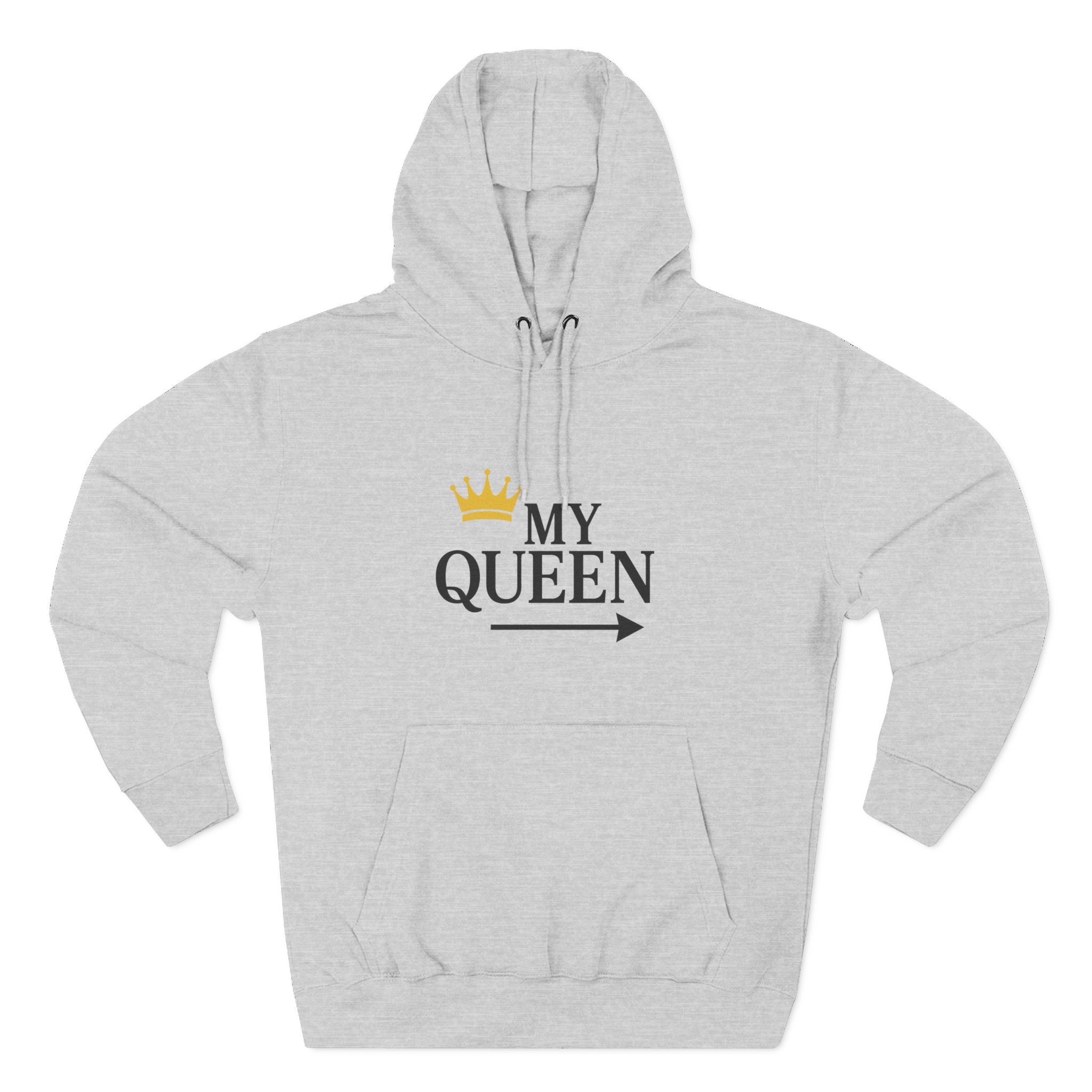 My Queen Three-Panel Hoodie | Cozy Gift for Her, Casual Wear, Birthday Surprise, Stylish and Trendy Sweatshirt - Image 5