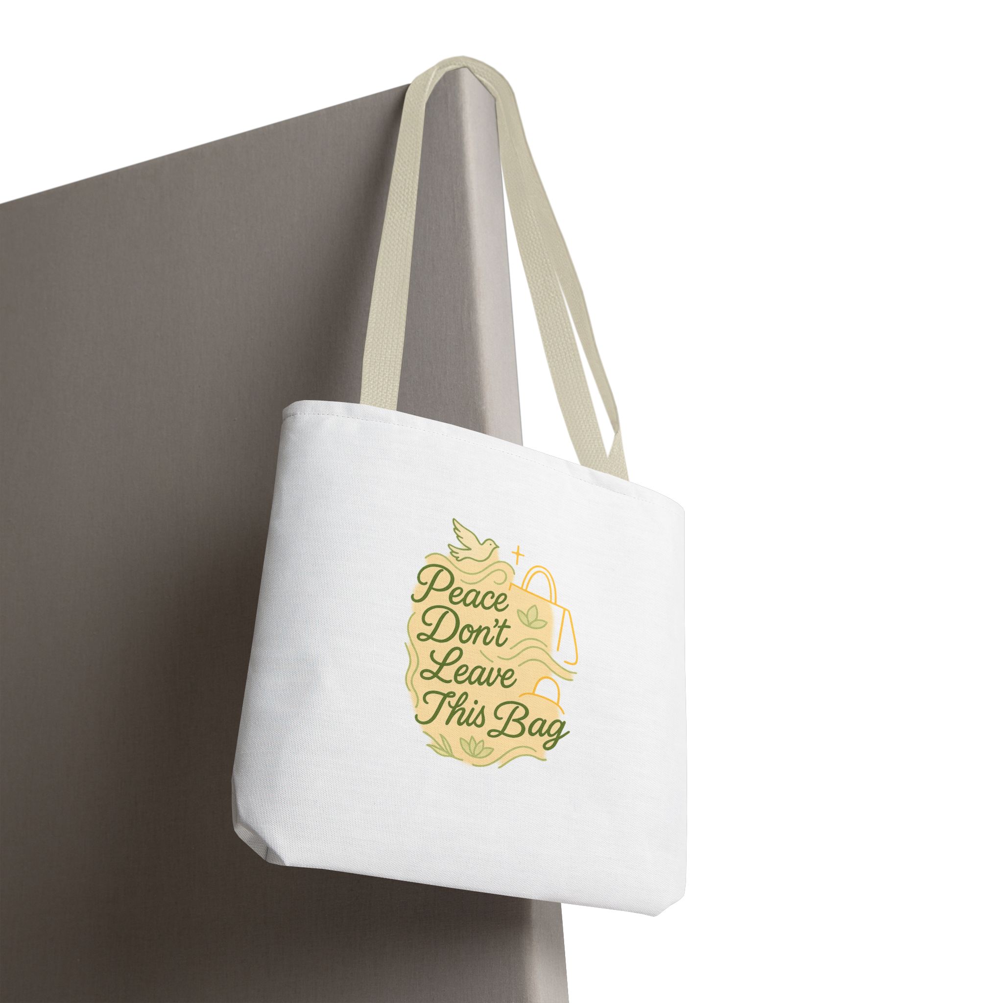 Peaceful Tote Bag, Eco-Friendly Shopper Bag, Inspirational Gift, Peace Symbol Bag, Casual Everyday Tote - Image 28