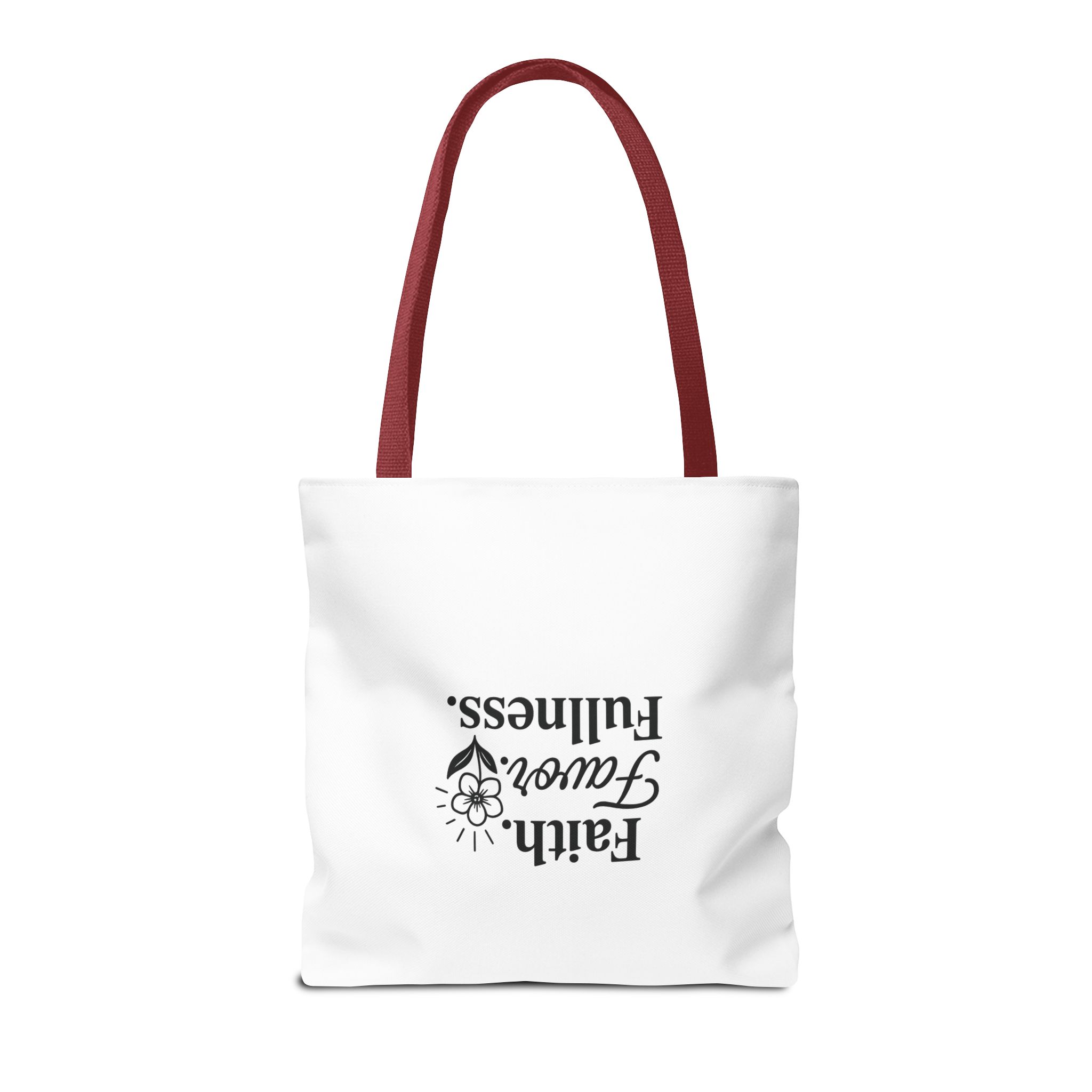 Inspirational Tote Bag, Faith Favor Fullness Gift, Eco-Friendly Shopping Bag, Motivational Purse, Spiritual Gift for Women - Image 25