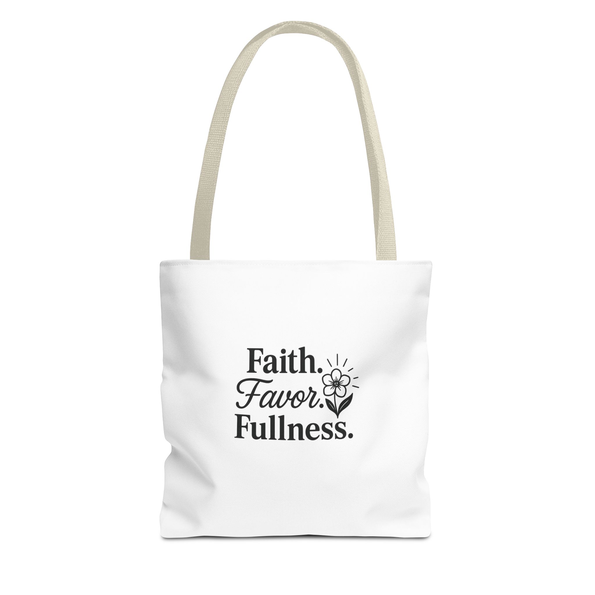 Inspirational Tote Bag, Faith Favor Fullness Gift, Eco-Friendly Shopping Bag, Motivational Purse, Spiritual Gift for Women - Image 13