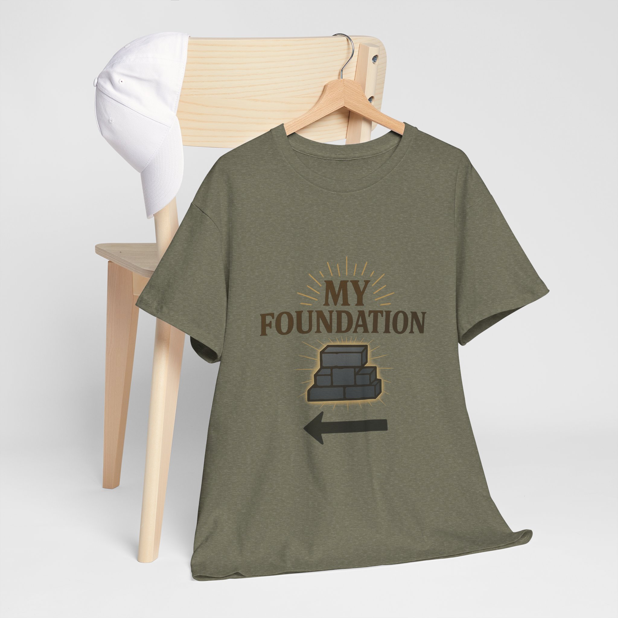 My Foundation Arrow T-Shirt — Graphic Tee with Stack Illustration - Image 32