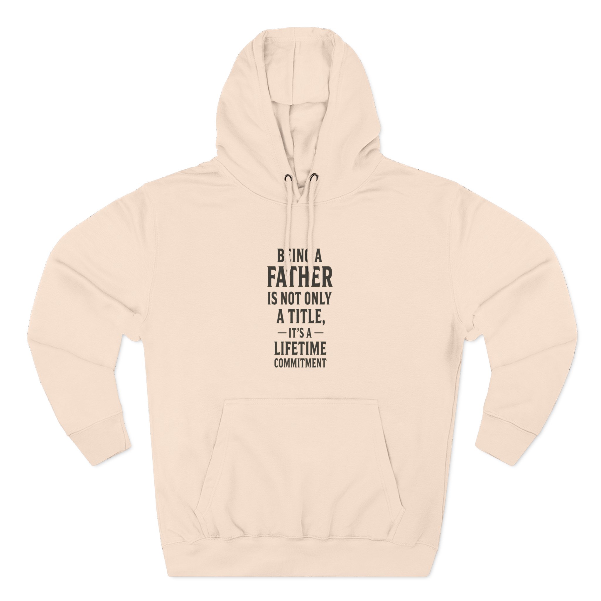 Fatherhood Commitment Fleece Hoodie - Perfect Gift for Dads, Men's Casual Wear, Fathers Day Gift, Cozy Hoodie, Family Bonding Apparel - Image 10