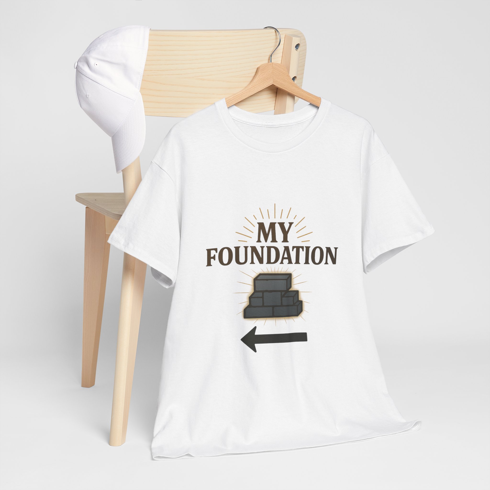 My Foundation Arrow T-Shirt — Graphic Tee with Stack Illustration - Image 2